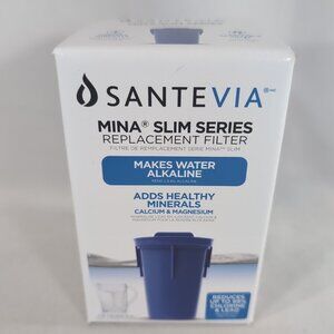 Santevia Mina Slim Series Replacement Filter Alkaline Water 9MS-471 NEW Blue